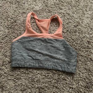 Girls Grey and Coral SO Sports Bra
